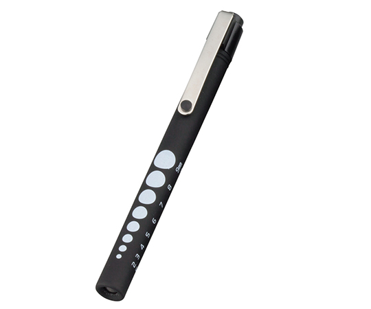 ポケットから落ちにくいナビスプッシュライト（ソフトLED）　ロング　ブラック／ホワイト画像