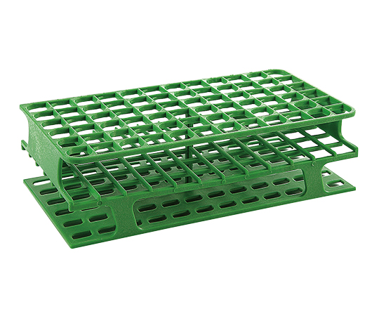 一体成型試験管立て（72穴） 緑 13φmm画像