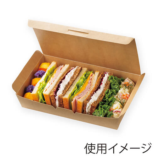 ケーピープラテック 食品容器 KMフードパック 特大 窓無 クラフト 50枚画像