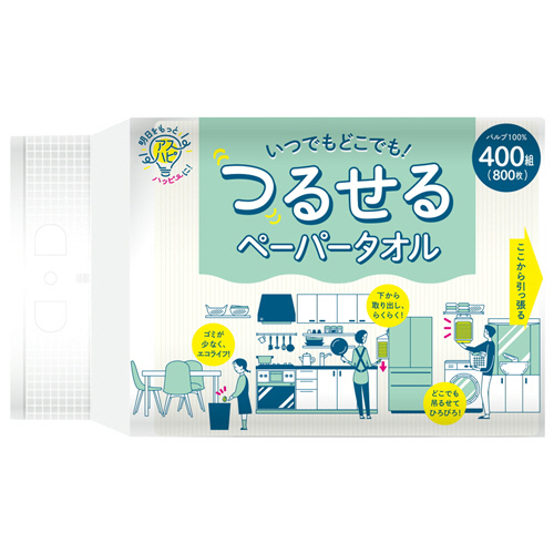 吊るせるﾍﾟｰﾊﾟｰﾀｵﾙ 400組 1ﾊﾟｯｸ画像
