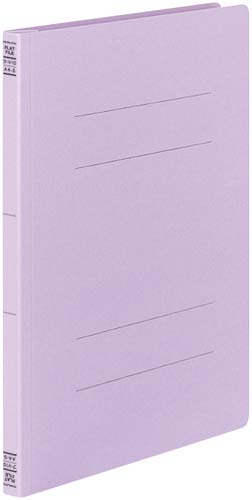 フラットファイルＶ樹脂とじ具　Ａ４縦　紫　１０冊画像
