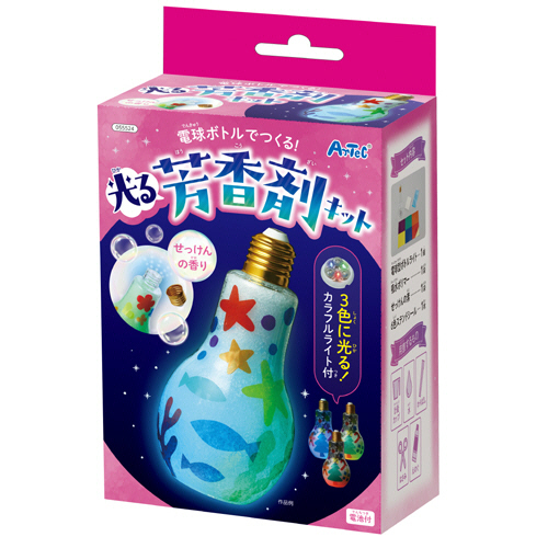 電球ﾎﾞﾄﾙでつくる!光る芳香剤ｷｯﾄ 1個画像