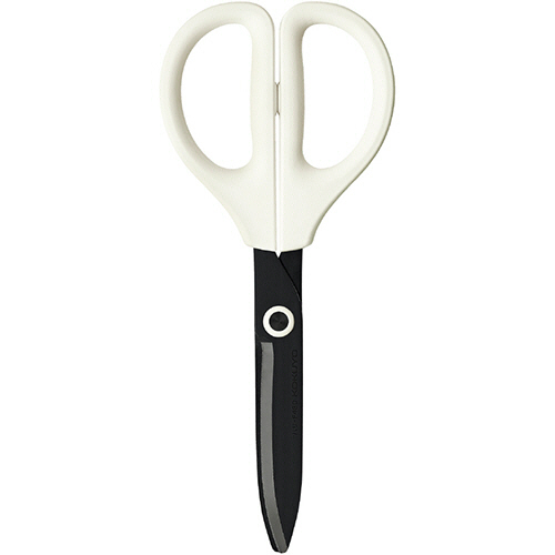 洗えるﾊｻﾐｻｸｻ ｷｯﾁﾝ･食洗機可ﾊｲﾌﾞﾘｯﾄﾞｱｰﾁ刃 刃渡り65mmﾎﾜｲﾄ 1ｾｯﾄ(10本)画像