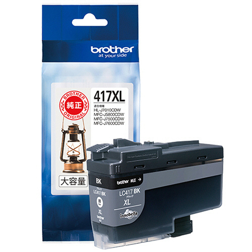 ｲﾝｸｶｰﾄﾘｯｼﾞ ﾌﾞﾗｯｸ 大容量 LC417XLBK 1個画像