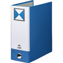 片開きﾊﾟｲﾌﾟ式ﾌｧｲﾙKJ(指かけ穴付)A4ﾀﾃ100mmとじ 背幅116mm 青 1ｾｯﾄ(10冊)画像