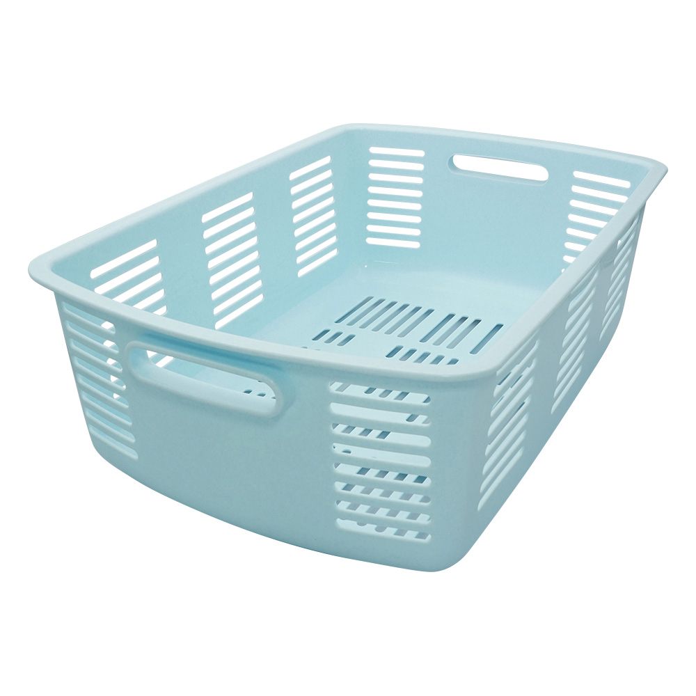 脱衣ワゴン カゴ(ブルー)画像