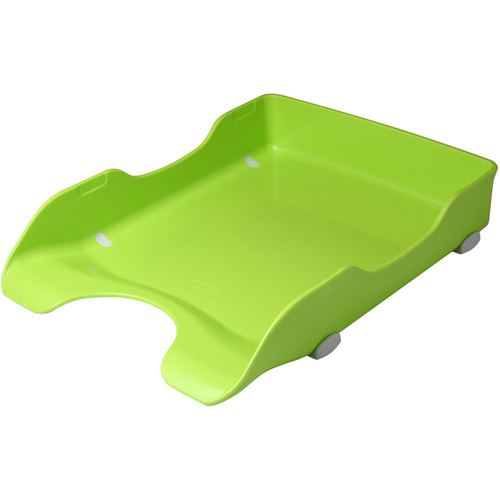 ﾃﾞｽｸﾄﾚｰ A4ﾀﾃ 緑 1個