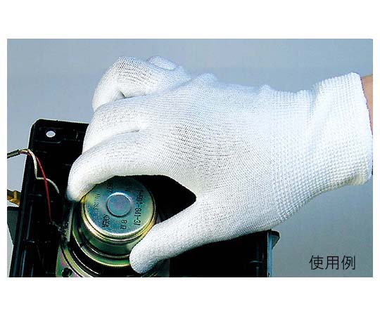 13G ダイニーマ ちょいグリ 220mm M 1箱（10双入） 包装された手袋が側面から見える状態