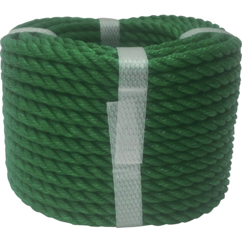 ﾛｰﾌﾟ PEｶﾗｰﾛｰﾌﾟ万能ﾊﾟｯｸ 6mm×20m ｸﾞﾘｰﾝ 1個画像