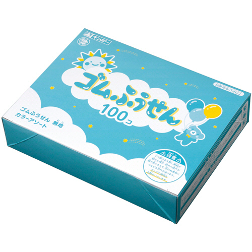 ｺﾞﾑふうせん 無地 1ﾊﾟｯｸ(100個)画像