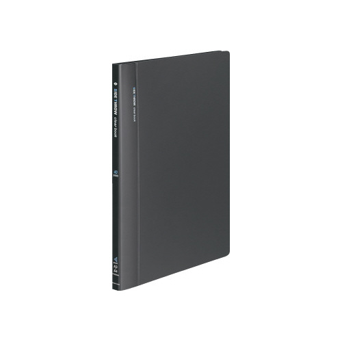 クリヤーブック固定式・横入　Ａ４縦　４０Ｐ　濃灰画像