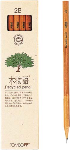 エコ鉛筆　木物語２Ｂ　１２本入　３セット