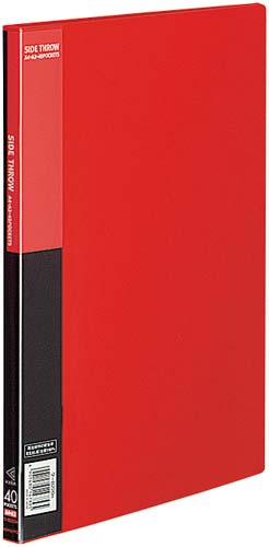 クリヤーブックベーシック横入　Ａ４縦４０Ｐ赤１０冊画像