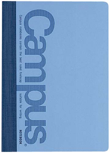 キャンパスミニサイズ５号Ａ６Ｂ罫３０枚　青　１０冊画像