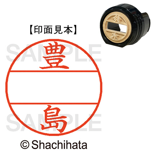 ﾃﾞｰﾀｰﾈｰﾑEX12号 ﾏｽﾀｰ部(印面) 既製 豊島 1個画像