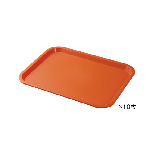 カラートレイ　オレンジ　縦２７０横３５０　１０枚画像