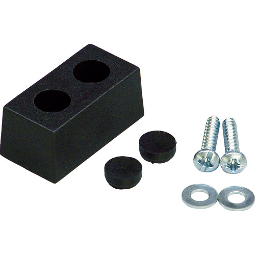 戸当りｸｯｼｮﾝ 角型 黒 1個画像