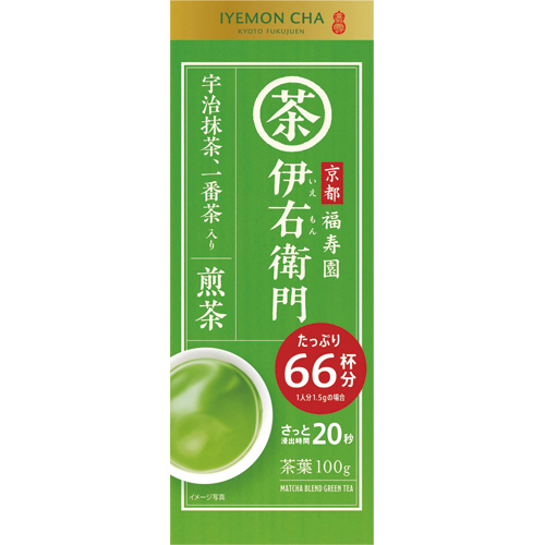 伊右衛門 抹茶入り煎茶 100g 1ｾｯﾄ(3袋)画像