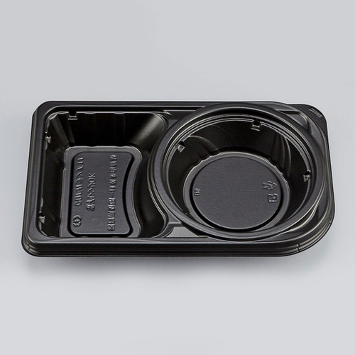 シーピー化成 弁当容器 CBFNランチ11 黒 本体画像