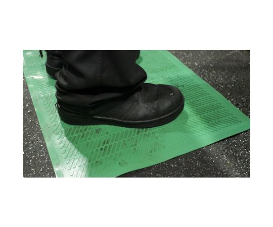 HYPER　V　ノンスリップマット　青　650×450 滑り止め加工の施された青いマットが整然と置かれた様子