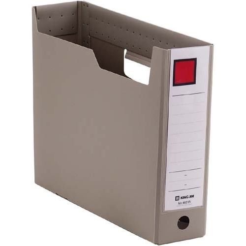 ＧボックスＰＰ　Ａ４横　収納幅７５ｍｍグレー　５個画像