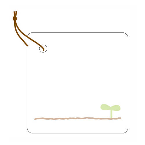 タグ新芽白４０角画像