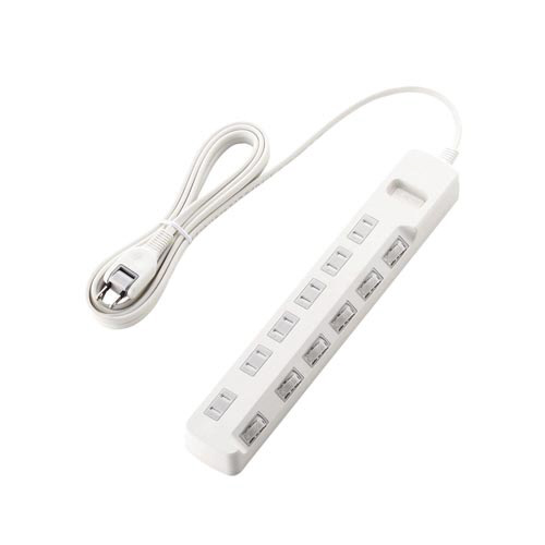 省エネタップ　個別スイッチ　６個口　３ｍ画像