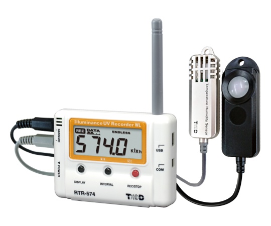 照度紫外線温湿度データロガー(無線通信タイプ)画像