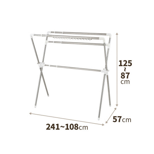 ＰＯＲＩＳＨ組立式伸縮布団干しＸ型ＰＳ－０７Ｋ