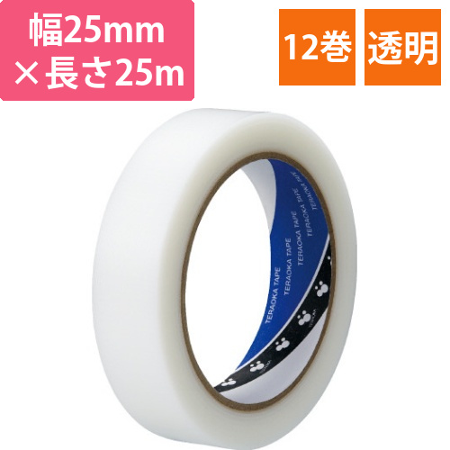 P－カットテープNo．4140透明25mm幅12巻画像