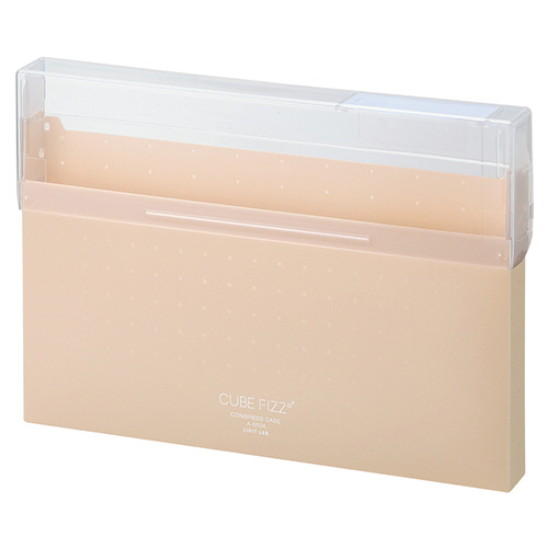 CUBE FIZZ ｺﾝｸﾞﾚｽｹｰｽ A4ﾖｺ 300枚収容 ﾍﾞｰｼﾞｭ 1個画像