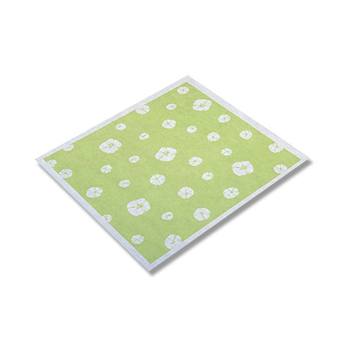 不織布風呂敷 ｱﾗｶﾙﾄ 絞ｸﾞﾘｰﾝ 50cm角 1ｾｯﾄ(500枚:20枚×25ﾊﾟｯｸ)