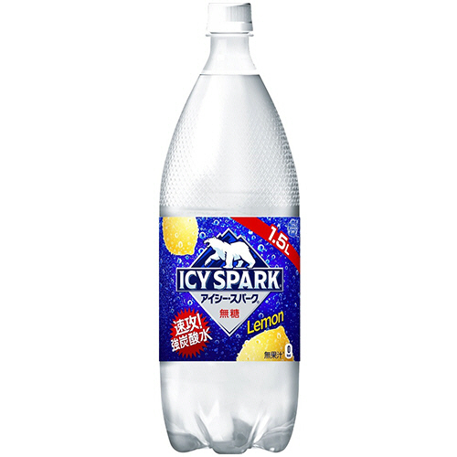 ICY SPARK from ｶﾅﾀﾞﾄﾞﾗｲ ﾚﾓﾝ 1.5L ﾍﾟｯﾄﾎﾞﾄﾙ 1ｾｯﾄ(12本:6本×2ｹｰｽ)画像