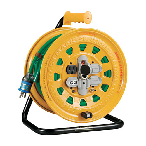 ﾌﾞﾚｰｶｰ付きｺｰﾄﾞﾘｰﾙ(単相100V) 30m 1台画像