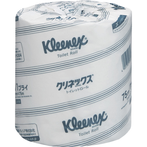 クレシア　トイレットペーパー　クリネックストイレットロール　７５ｍシングル（１０８２０／１０８２１）画像