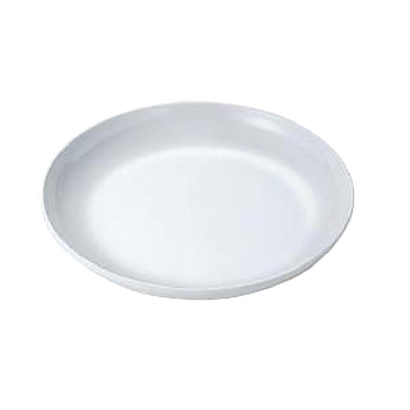 メラミン食器 No.44BW 給食用パン皿 (白) エンテック画像