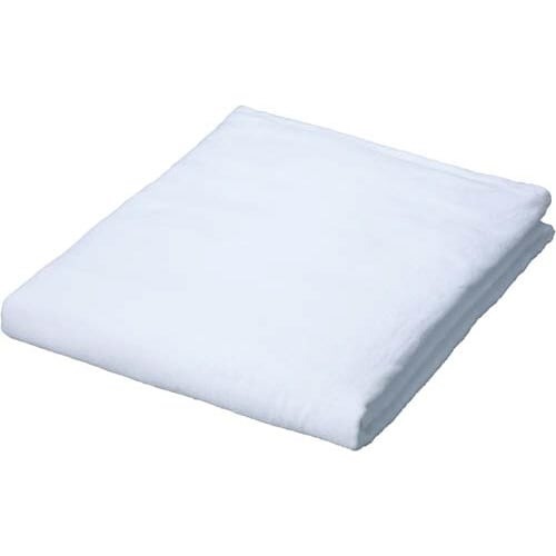 業務用スレン染めベッドサイズタオル　ホワイト　５枚画像