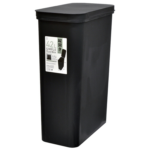 ｼﾝﾌﾟﾙﾀﾞｽﾄﾎﾞｯｸｽ 縦開き 42L ﾌﾞﾗｯｸ 1個画像