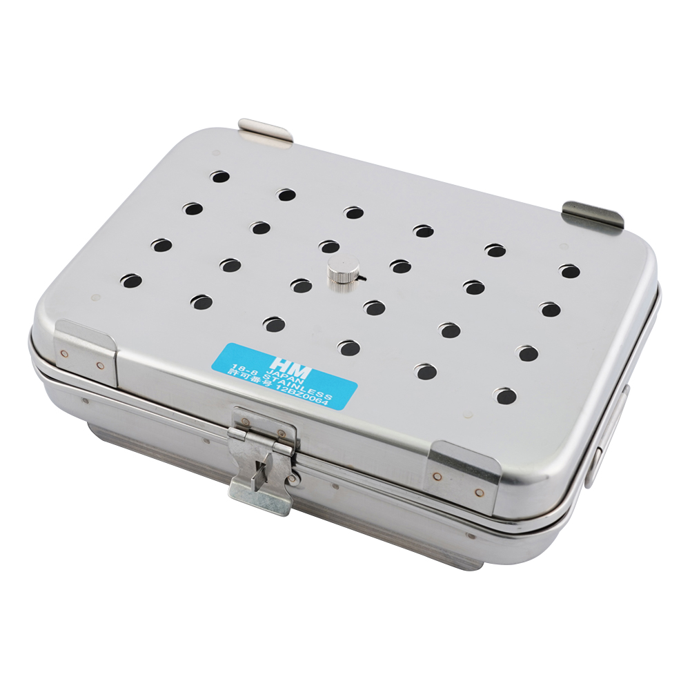 卓上オートクレーブ用角カスト フタ･底開閉式 210×150×40mm