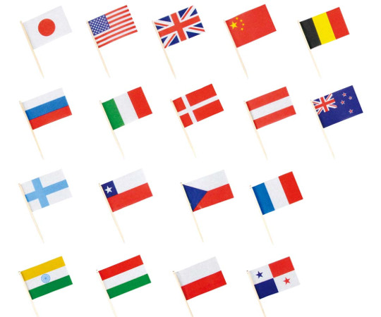 ランチ旗（200本入）万国旗楊枝画像