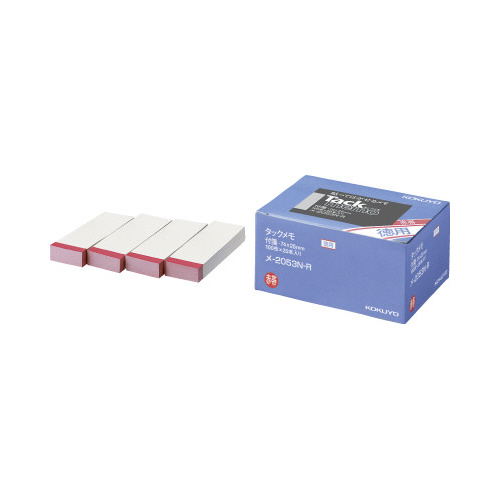 タックメモお徳用　７５×２５　赤帯１００枚　２０冊画像