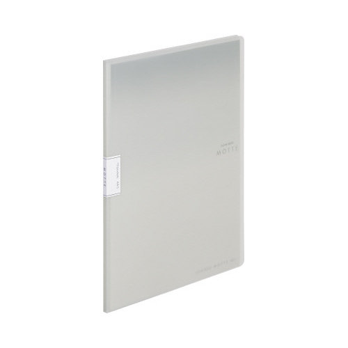 クリヤーブックモッテＡ４縦　１０Ｐ　グレー画像