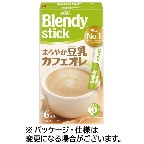 ブレンディ スティック まろやか豆乳カフェオレ 1箱(6本)画像