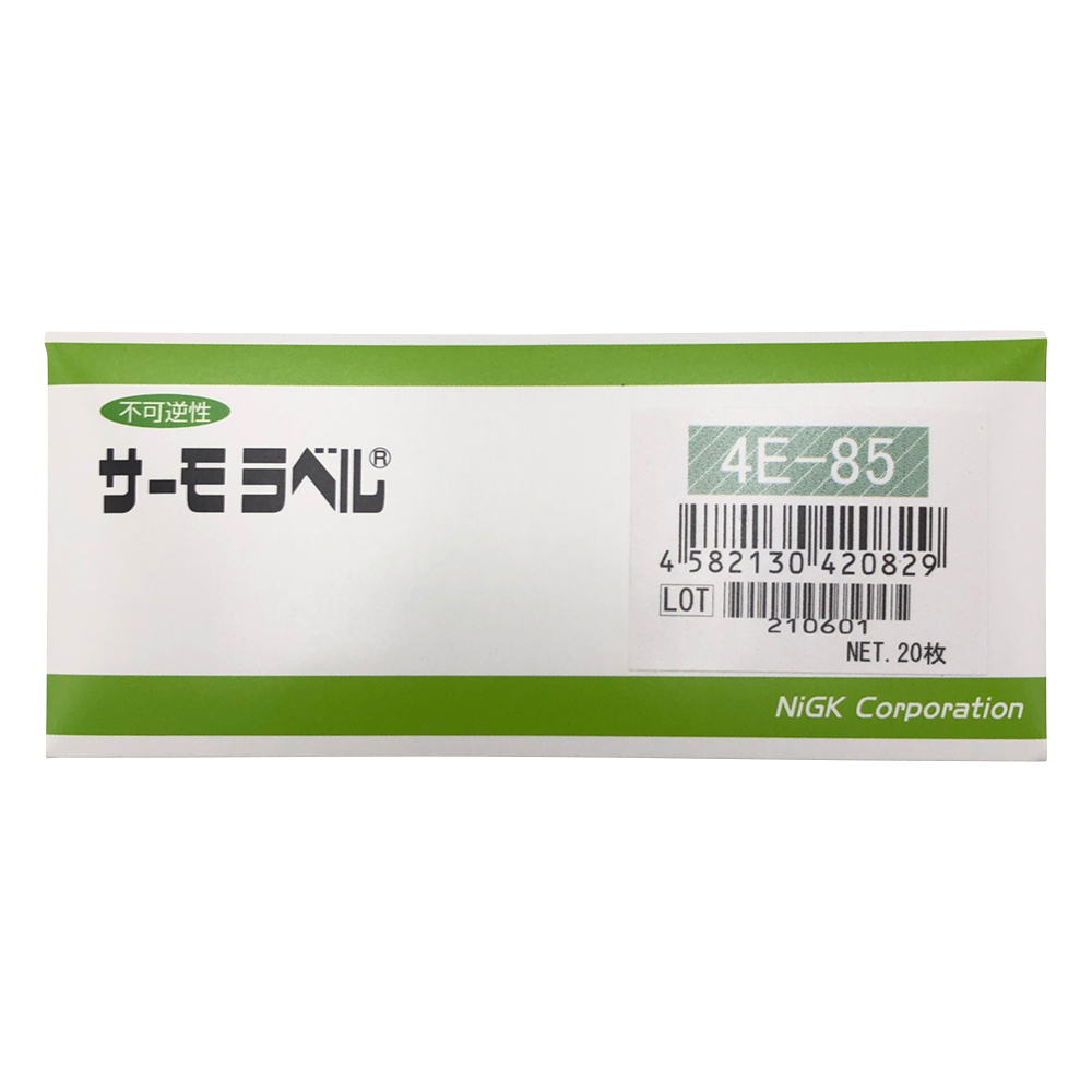 サーモラベル(R)4Eシリーズ(不可逆/4点式)　20枚入画像