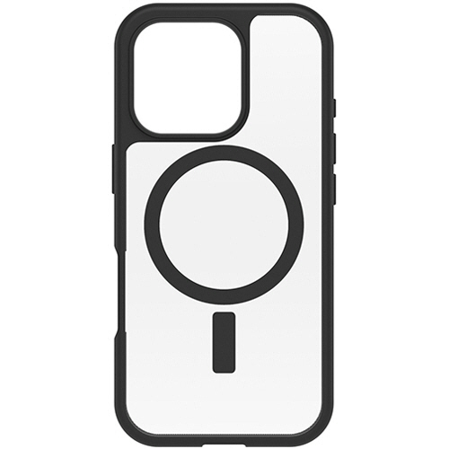 iPhone 16 Pro用ｹｰｽ React MagSafe ﾌﾞﾗｯｸｸﾘｽﾀﾙ(ｸﾘｱ/ﾌﾞﾗｯｸ) 1個画像