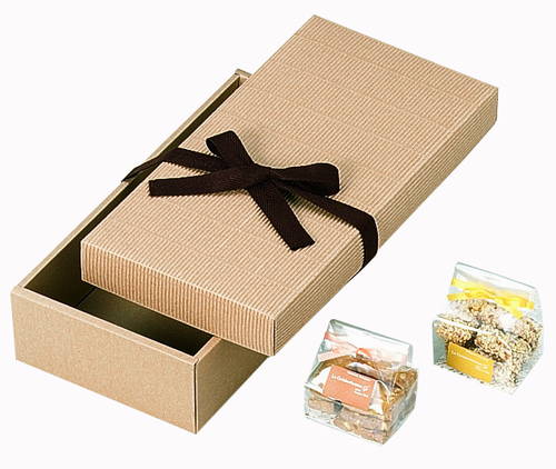 片段ギフトボックス リボン付き（320×157×高70mm）画像