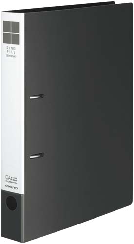 リングＦスリムスタイル濃灰Ａ４縦背幅４２ｍｍ１０冊画像