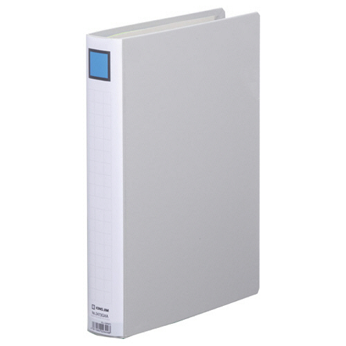 ｷﾝｸﾞﾌｧｲﾙ ｽｰﾊﾟｰﾄﾞｯﾁ(脱･着)ｲｰｼﾞｰ GX A4ﾀﾃ30mmとじ背幅46mmｸﾞﾚｰ1ｾｯﾄ(10冊)画像