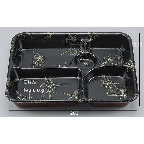 シーピー化成 弁当容器 VK-502 松葉 本体 発泡画像