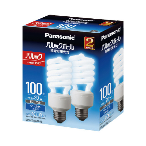 パルックボールＤ２５形Ｅ２６昼光色２個入×５画像